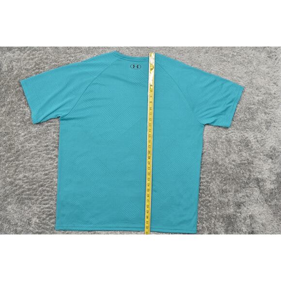 Under Armour Men's 3XL Green Polyester T-Shirt Loose Heatgear - Picture 5 of 7